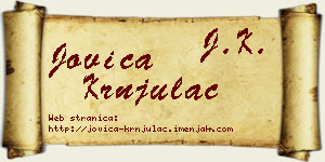 Jovica Krnjulac vizit kartica